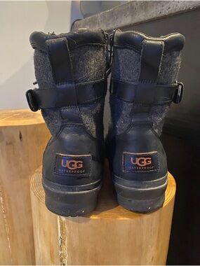 UGG Black and Gray Waterproof Winter Boots